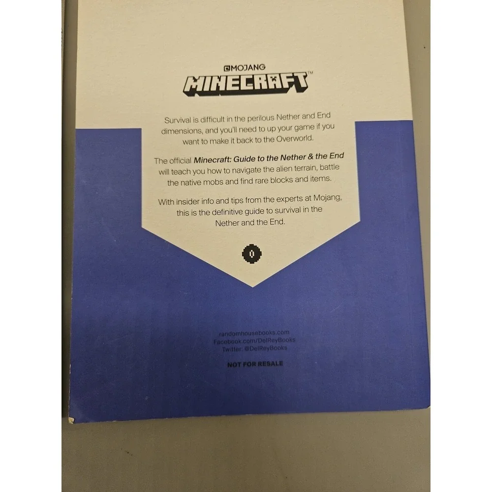 Minecraft Guide Book Collection,‎ Set Of 2 Exploration And  The Nether & The End